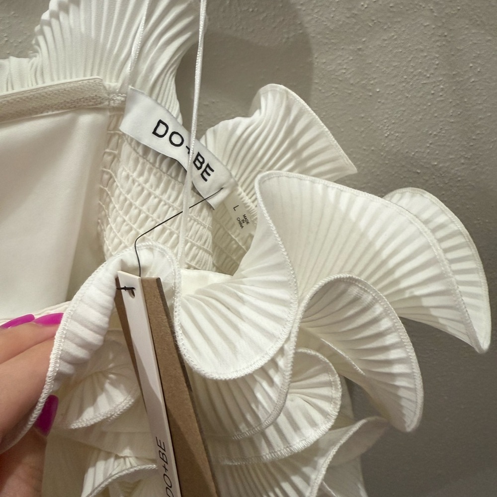 DO+BE Ivory Ruffled Top - Picture 3 of 3